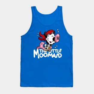 The Little Moomaid Cartoon Cow Mermaid Tank Top